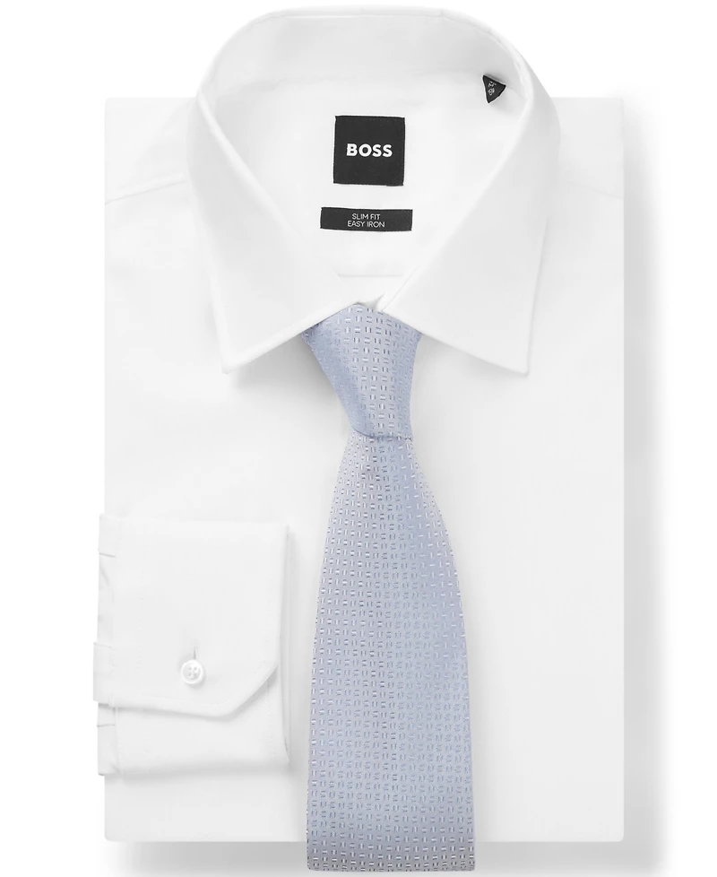 Boss by Hugo Boss Men's Silk Blend Jacquard-Pattern Tie