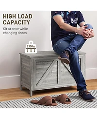 Slickblue Space-Saving Shoe Cabinet with Doors for Small Hallway