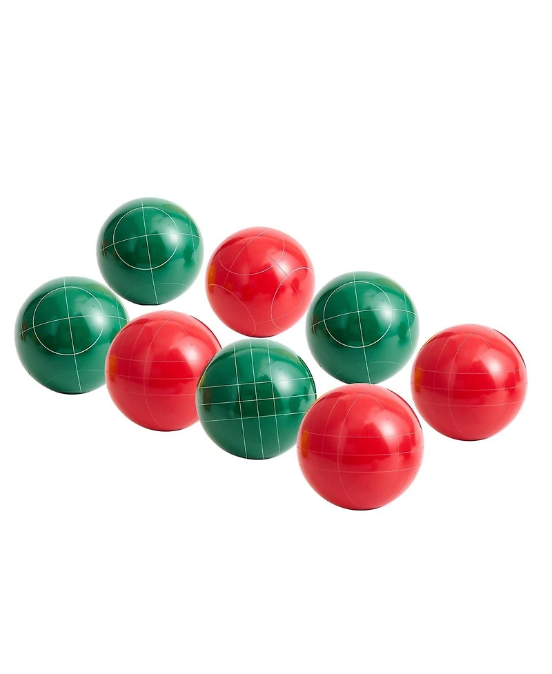 Hongge Bocce Ball Set 107 mm with 8 Resin Balls and Carrying Bag