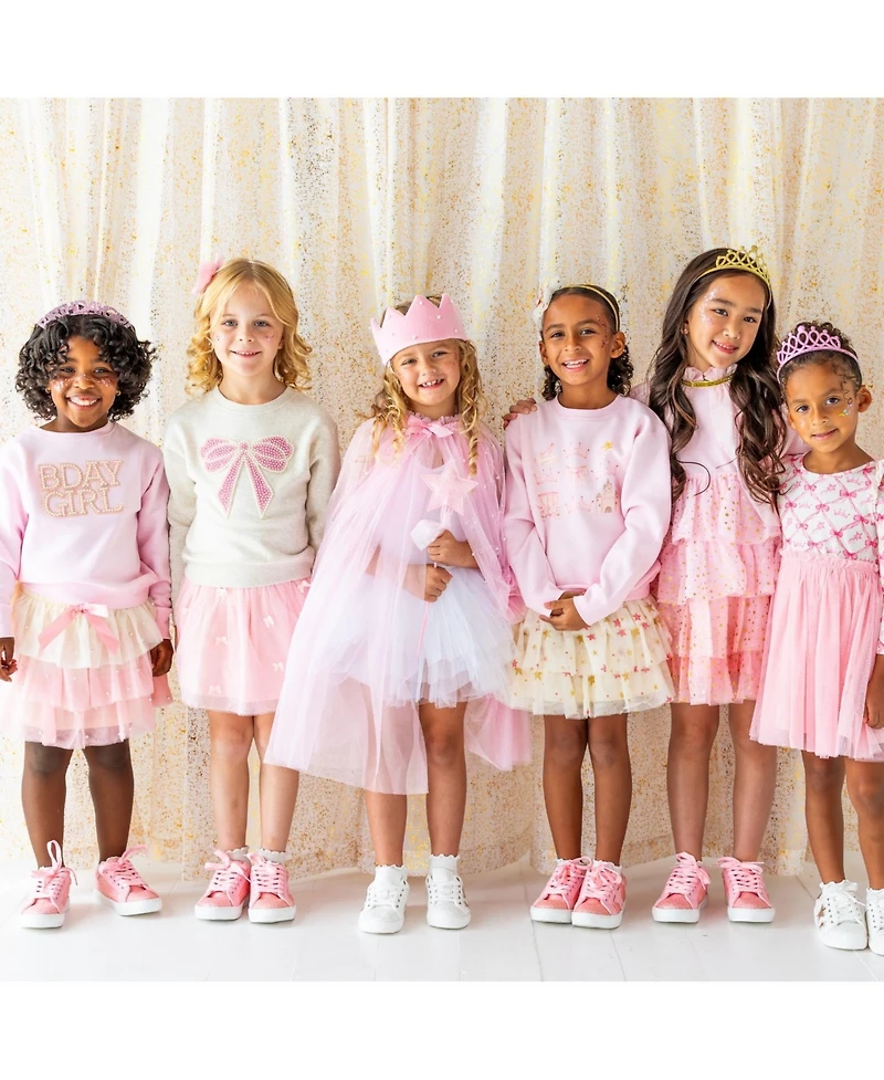 Sweet Wink Toddler Pink Princess Tiered Cape