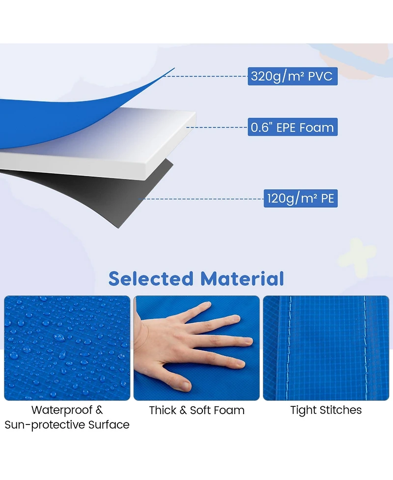 Hongge Trampoline Replacement Safety Pad Waterproof Pvc Foam Spring Cover For Inner Net