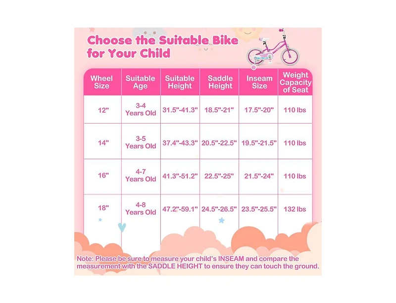 Hongge 16 Inch Kids Bike with Adjustable Handlebar