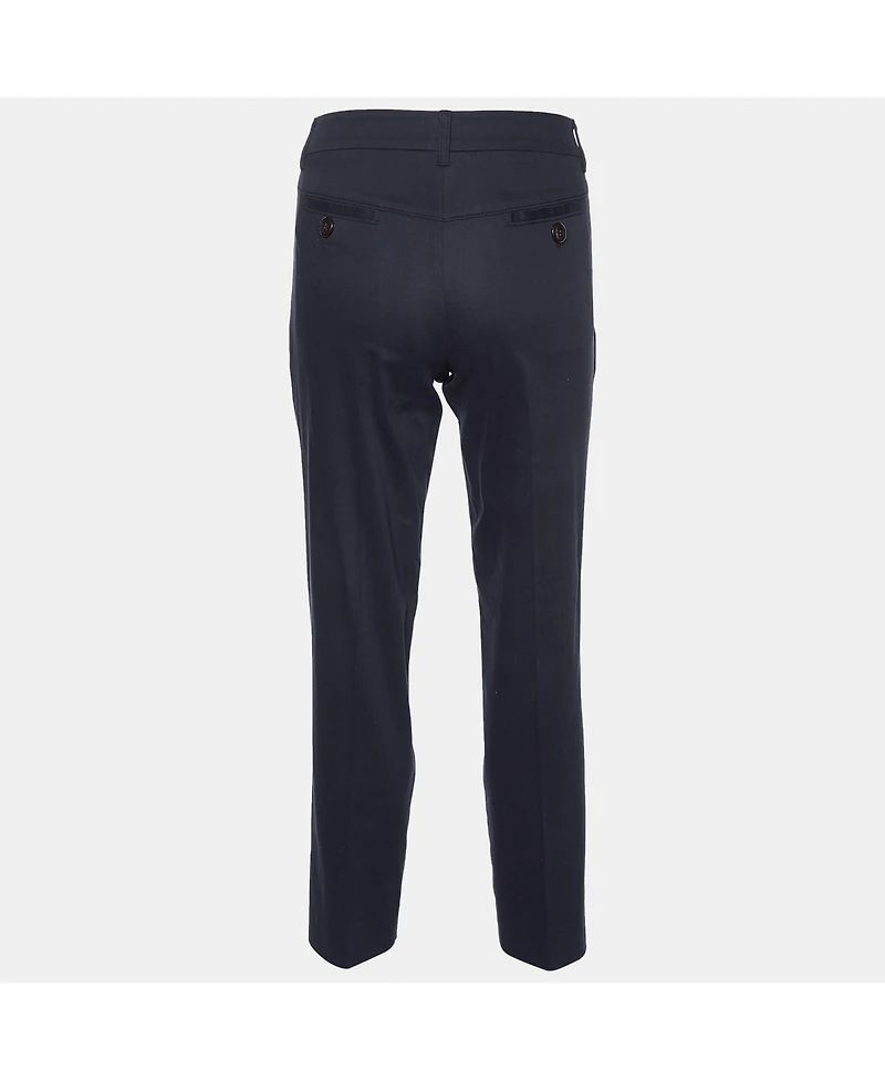 Pre-Owned Moschino Women's Cheap And Chic Black Cotton Tailored Trousers