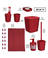 Clara Clark Complete Holiday Bathroom Decor & Accessory Set with Shower Caddy Set