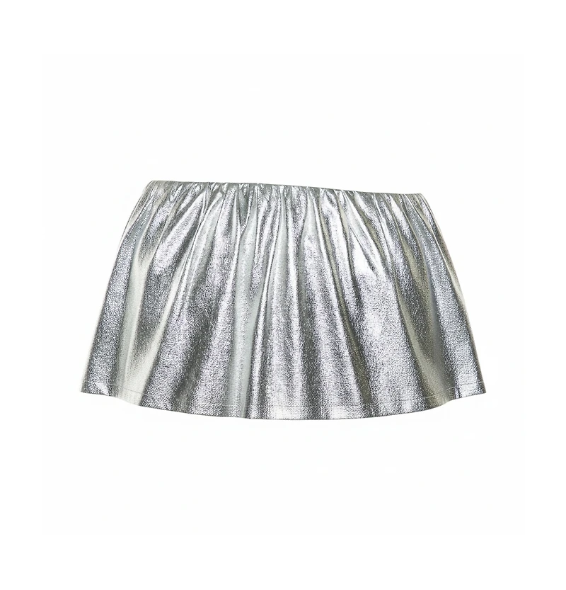 Pre-Owned Dolce and Gabbana Women's Faux Leather Pencil Skirt