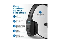 Philips Bluetooth Mono Trucker Headset with Noise-Canceling Microphone and Mute Button
