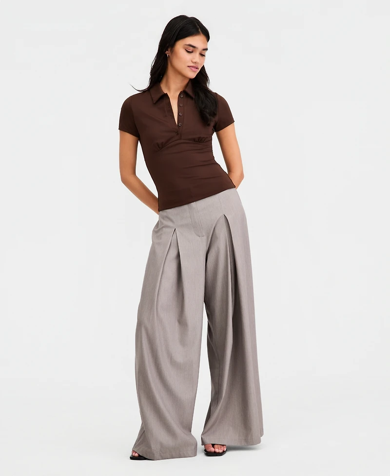 Bar Iii Women's Fitted Polo Shirt, Macy's Exclusive