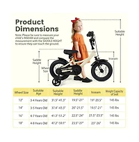 Hongge Inch Kids Sport Bike with Training Wheels