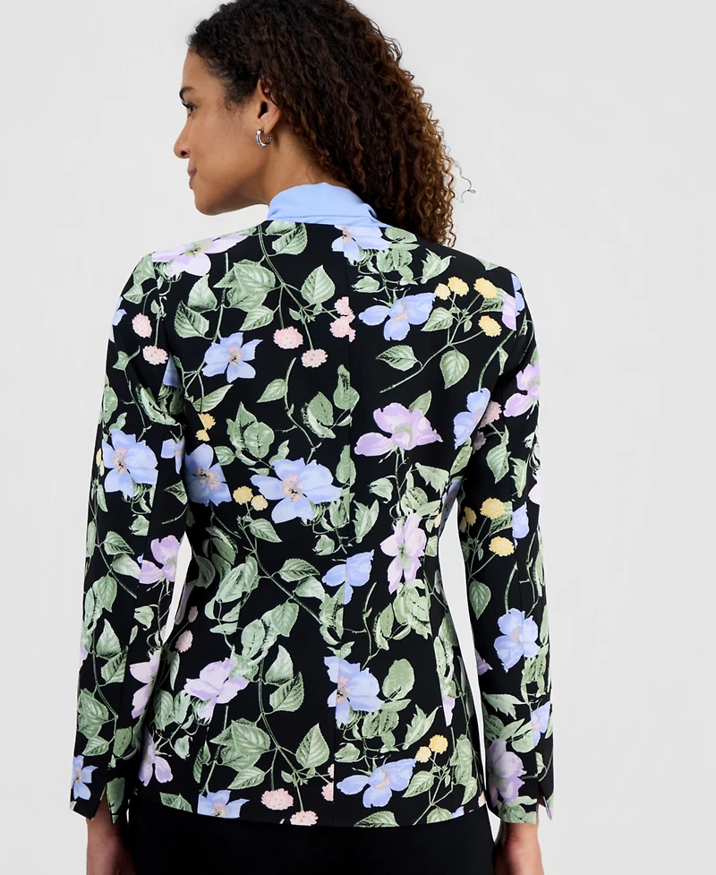 Kasper Women's Floral Collarless Blazer