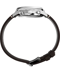 Timex Men's Chronograph Brown Leather Watch, 40mm