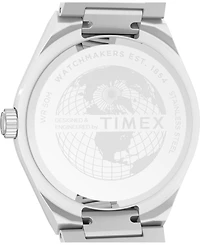 Timex Men's Quartz Analog Silver-Tone Stainless Steel Watch