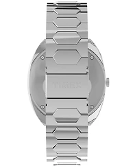 Timex Men's Quartz Analog Silver-Tone Stainless Steel Watch, 39mm