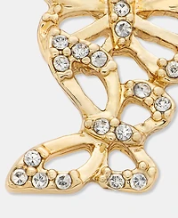 lonna & lilly Gold-Tone Pave Butterfly Ear Crawlers