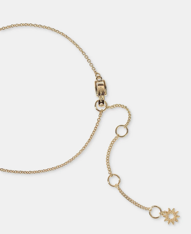 Marchesa Gold-Tone Crystal Cluster Lariat Necklace, 16" + 3" extender