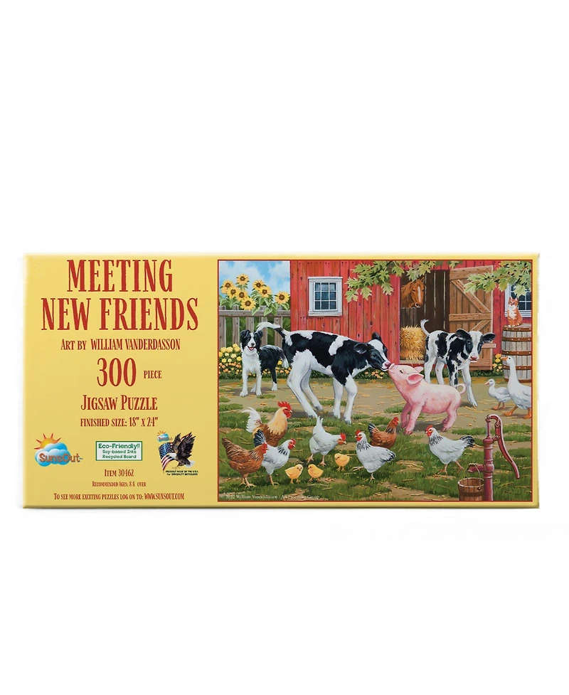 SunsOut Meeting New Friends 300 piece Jigsaw Puzzle for Adults