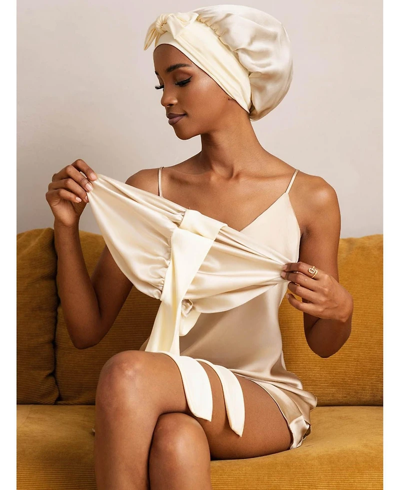 SilkSilky Pure Silk Double-layer Bonnet