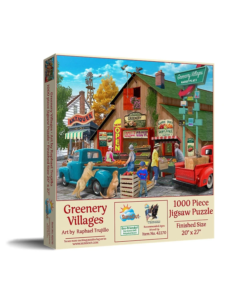 SunsOut Greenery Villages 1000 piece Jigsaw Puzzle for Adults