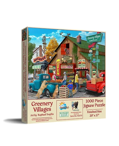 SunsOut Greenery Villages 1000 piece Jigsaw Puzzle for Adults