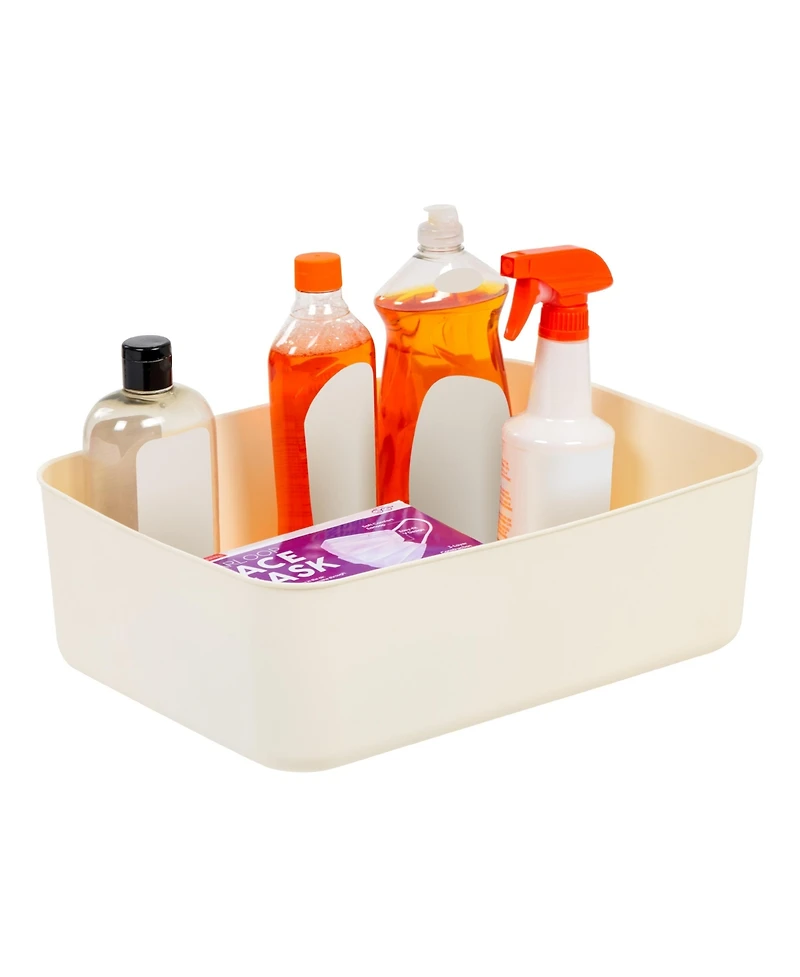 Iris Usa Nestable storage Organizer Bin, Medium, Pack of 4