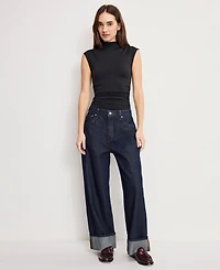 Good American Women's Weightless Sleeveless Top, Regular and Plus