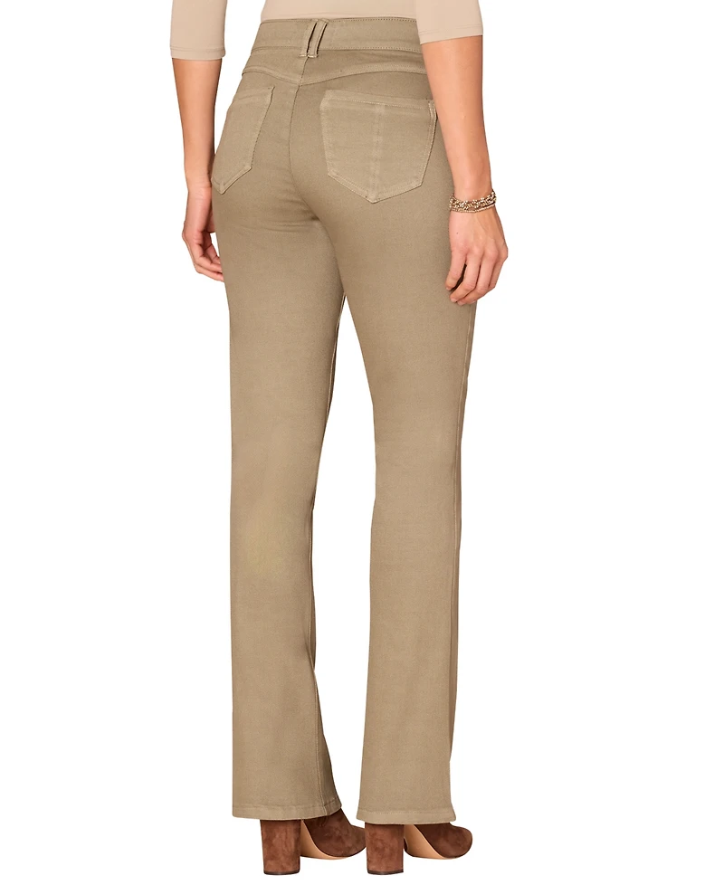 Democracy Petite Ab Solution Mid Rise Bootcut Pants