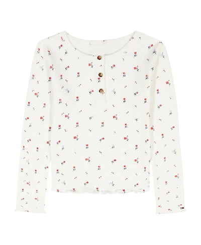 Tommy Hilfiger Girls' 2-6x Henley Top