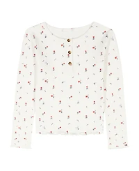 Tommy Hilfiger Girls' 2-6x Henley Top