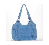 Susu Women's Denim Shoulder Tote Bag Hobo Casual Everyday Purse