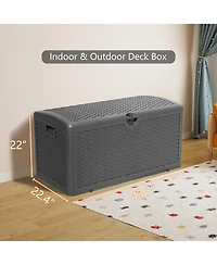 Decksplore 80 Gallon Large Outdoor Storage Box