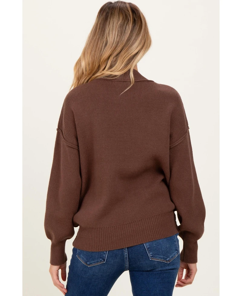 Pinkblush Maternity Wide Neck Drop Shoulder Sweater