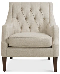 Madison Park Qwen 33.5" High Button Tufted Accent Chair