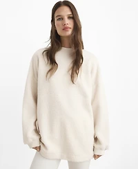 Mango Women's Shearling Pajama Sweatshirt
