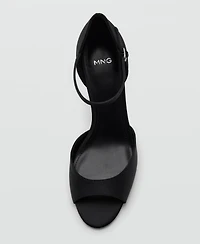 Mango Women's Satin High-Heeled Sandals