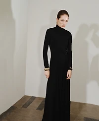 Mango Women's A-Line Turtleneck Dress