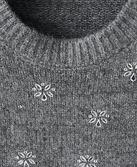 Mango Women's Crystal Detail Sweatshirt