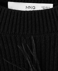 Mango Women's Feathers Knitted Sweater
