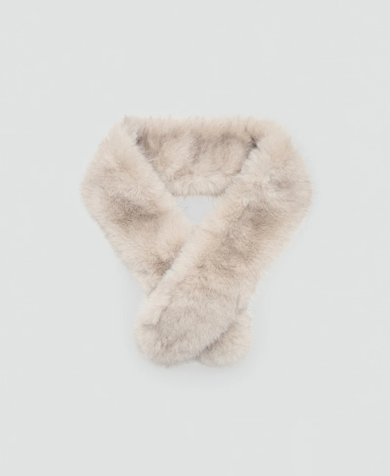 Mango Women's Fur-Effect Scarf