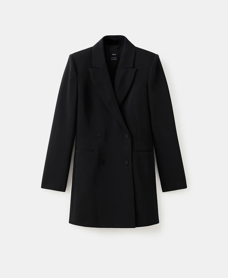 Mango Women's Double-Breasted Blazer-Style Dress
