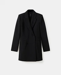 Mango Women's Double-Breasted Blazer-Style Dress