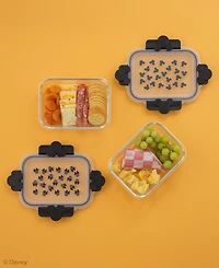 JoyJolt Disney Mickey Minnie Food Storage Containers, Set of 2