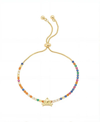 Disney Princess Crown Multicolor Bolo Bracelet