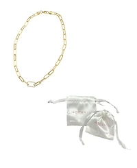 Adornia Paper Clip Chain with Oversized Link Necklace