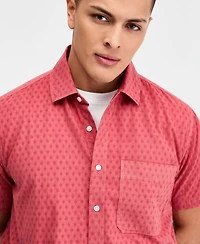 Sun + Stone Men's Catfish Textured Short-Sleeve Shirt, Macy's Exclusive