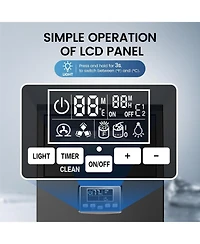 Cowsar Commercial Ice Maker Machine,66Lbs/24H Stainless Steel Undercounter Ice Maker with 8Lbs Storage Capacity,Self-Cleaning Freestanding Ice Machine