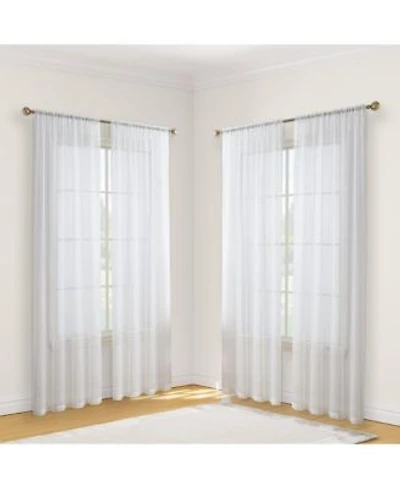 Hlc.me Essentials Sheer Voile Window Treatment Rod Pocket Curtain Panels