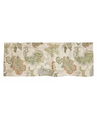 Rlf Home 100% Cotton High Quality Tila Tailored Window Valance with 1.5" Rod Pocket 50" W X 12" L Cream