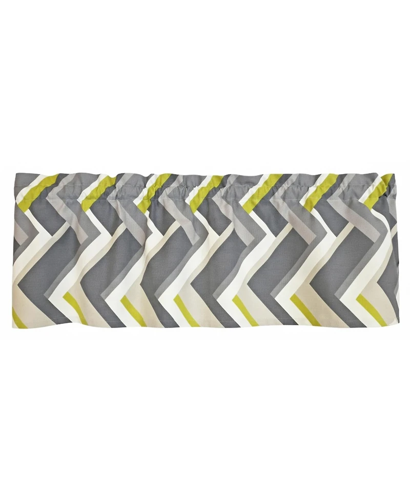 Rlf Home 100% Cotton High Quality Legit Tailored Window Valance with 1.5" Rod Pocket 50" W X 12" L Gray