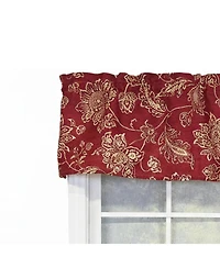 Rlf Home 100% Cotton High Quality Reagan Tailored Window Valance with 1.5" Rod Pocket 50" W X 12"