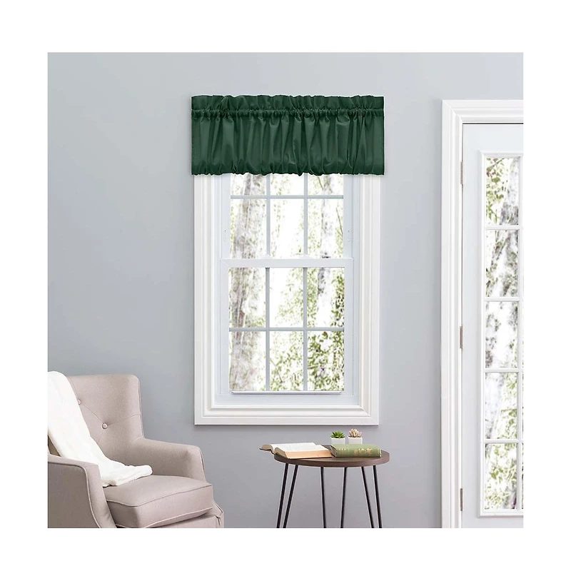Ellis Stacey 1.5" Rod Pocket High Quality Fabric Solid Color Window Balloon Valance 60"x15" Harvest