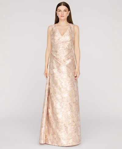 Js Collections Women's Deborah Sleeveless Side Wrap Gown